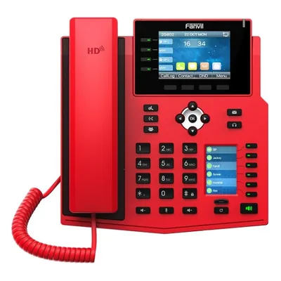Fanvil X5U-R — Telefono IP Gigabit, rosso