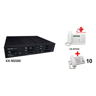 KIT ns500 centralino con 10 Telefoni