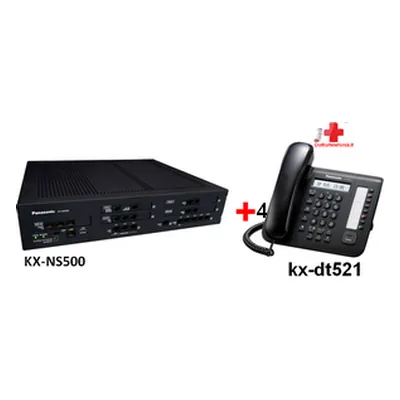 KIT centrale ns500 e 4 Telefoni Digitali Dt541